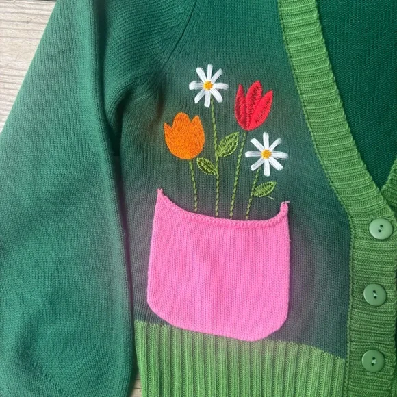 Smak Parlour Embroidered Flower Cardigan - Picture 4 of 4